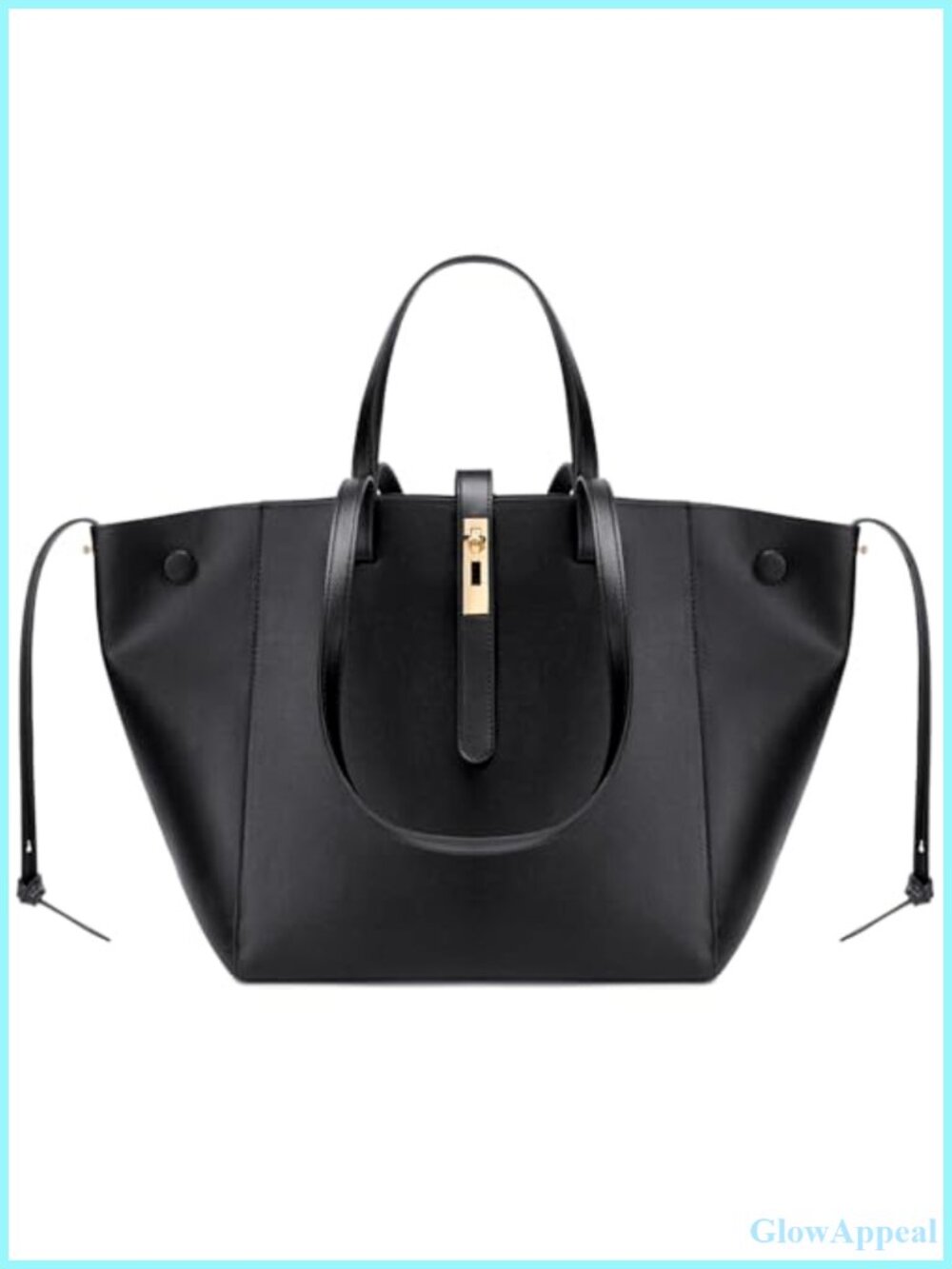 Large Work Tote Bag for Women Cross-Grain PU Leather Bucket Purse Shoulder